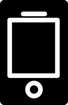 Cellphone In Black Design Engraving Svg Design, Free Vectors File